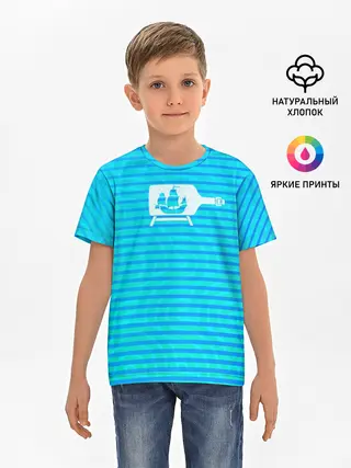 Детская базовая футболка / Кораблик в бутылке