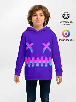 Детское худи / CYBERSTYLE PURPLE EVIL