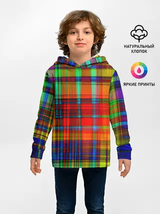 Детское худи / Неоновая сетка