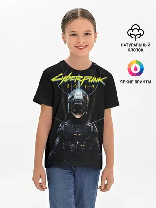 Детская базовая футболка / Cyberpunk 2077