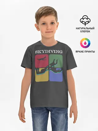 Детская базовая футболка / Skydiving