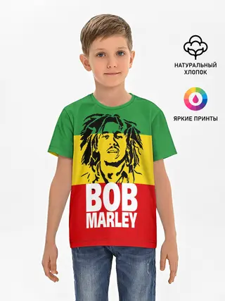 Детская базовая футболка / Bob Marley