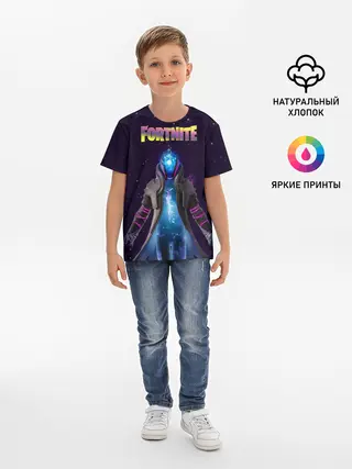 Детская базовая футболка / Infinity Fortnite