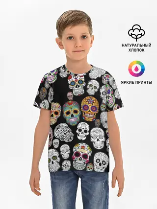 Детская базовая футболка / Мексиканский праздник