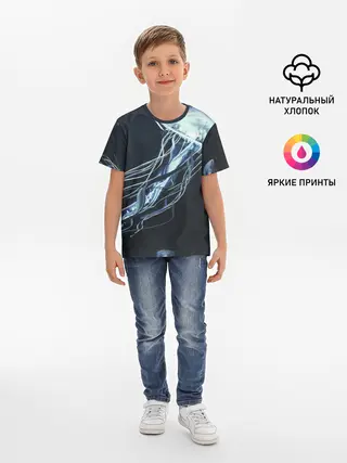 Детская базовая футболка / Рисунок медуза