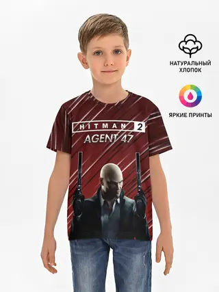 Детская базовая футболка / Hitman 2 #2