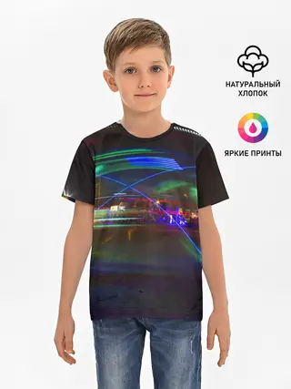 Детская базовая футболка / Neon