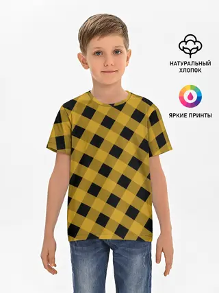 Детская базовая футболка / Шотландка