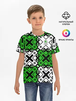Детская базовая футболка / Skoda