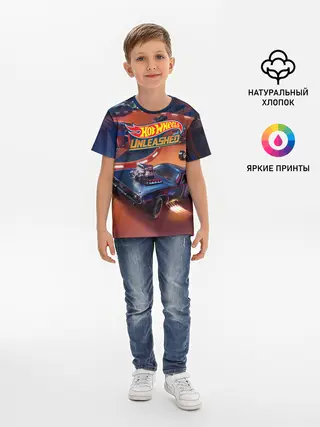 Детская базовая футболка / Hot Wheels Unleashed