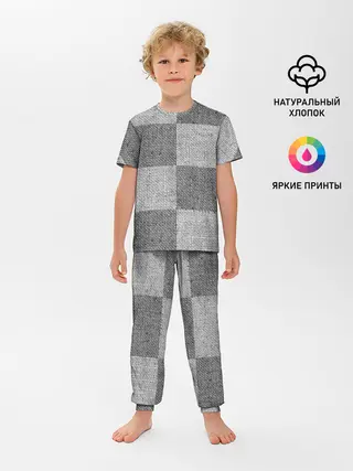 Детская пижама с брюками / Denim Patchwork