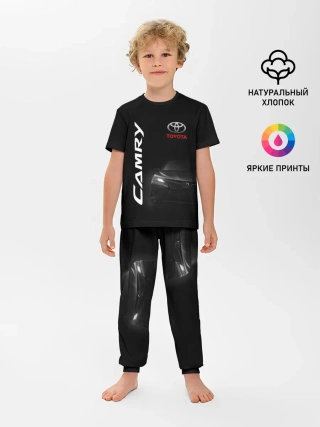 Детская пижама с брюками / Черная Тойота Камри