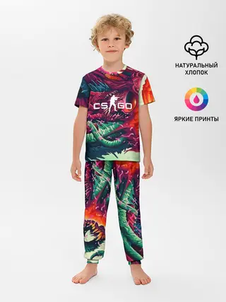 Детская пижама с брюками / CS GO hyper beast skin