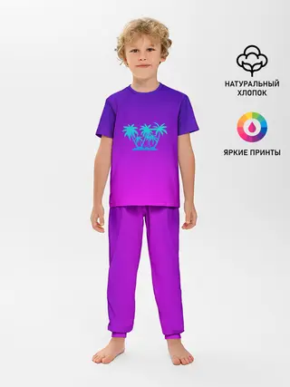 Детская пижама с брюками / Summer New