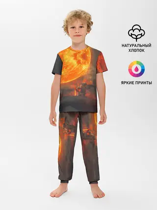 Детская пижама с брюками / РАДИАЦИОННОЕ СОЛНЦЕ