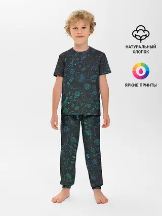 Детская пижама с брюками / Логотипы