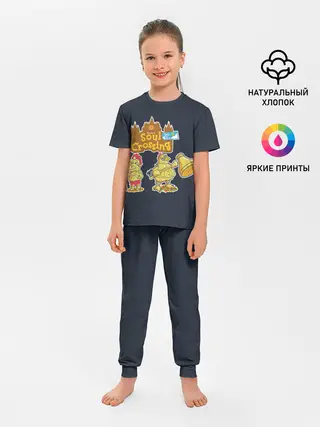 Детская пижама с брюками / Animal crossing x Dark Souls