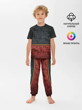 Детская пижама с брюками / Дорогой узор