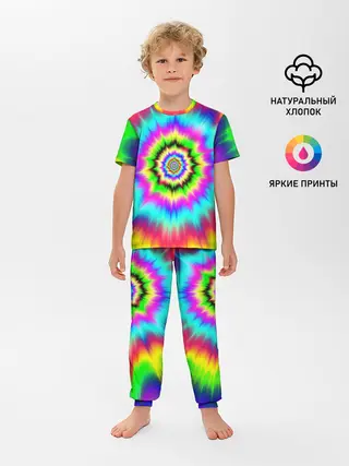 Детская пижама с брюками / ОПТИЧЕСКИЙ УЗОР