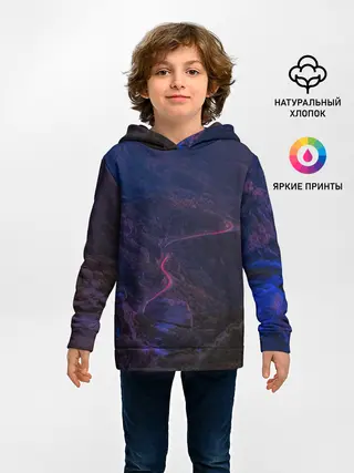 Детское худи / НЕОНОВАЯ ДОРОГА