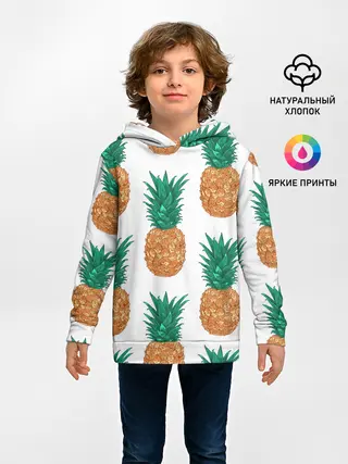Детское худи / Ананасовый арт