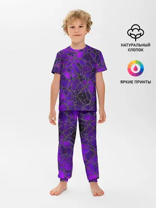 Детская пижама с брюками / Стеклянная мозайка