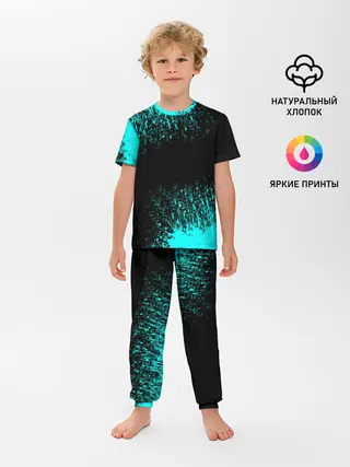 Детская пижама с брюками / Краска