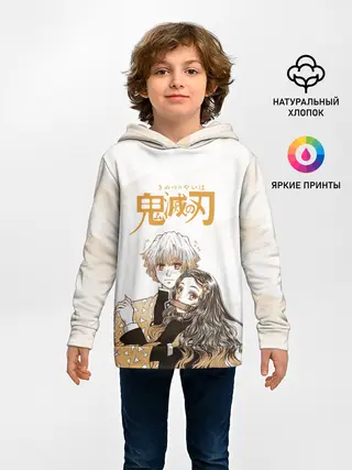Детское худи / Зеницу и Незуко Kimetsu no Yaiba