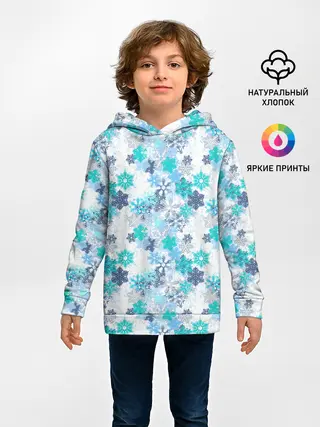 Детское худи / Зимние Снежные Узоры