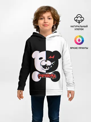Детское худи / MONOKUMA / МОНОКУМА GLITCH
