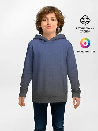 Детское худи / Серый октагон