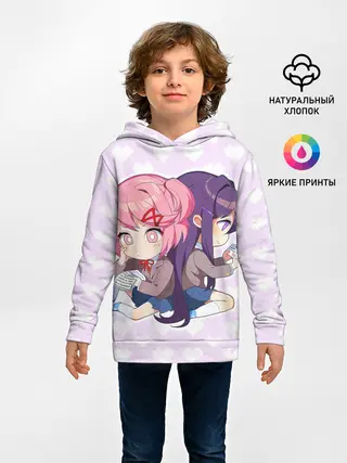 Детское худи / Chibi Natsuki and Yuri