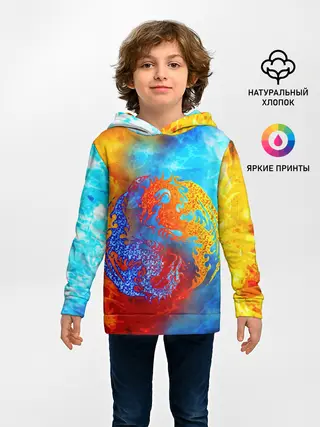 Детское худи / Битва огней x Драконы