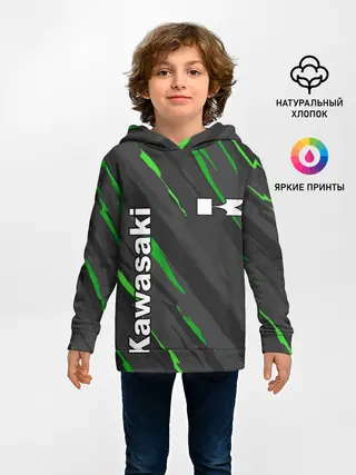Детское худи / KAWASAKI / КАВАСАКИ / SPORT