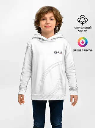 Детское худи / PSG | Core Big Logo White