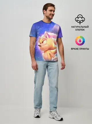 Мужская базовая футболка / SONIC | СОНИК