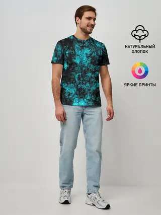 Мужская базовая футболка / Кроваво-грязные пятна