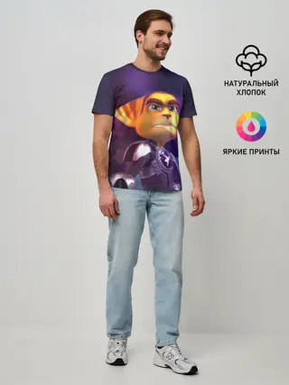 Мужская базовая футболка / Рэтчет и Кланr