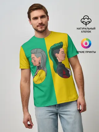 Мужская базовая футболка / Бестия