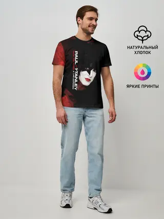 Мужская базовая футболка / Kiss