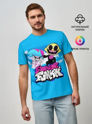 Мужская базовая футболка / Boyfriend and Monster