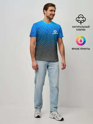 Мужская базовая футболка / LEXUS COLLECTION CARBON