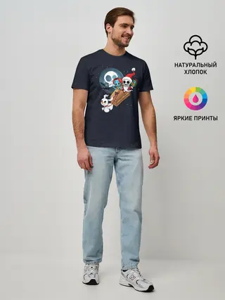 Мужская базовая футболка / Дух Рождества