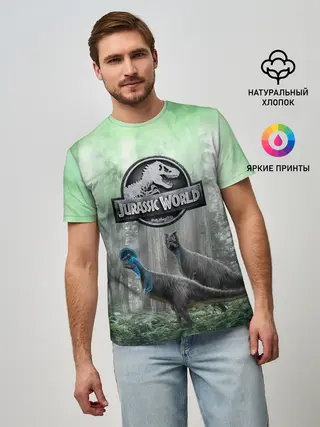 Мужская базовая футболка / Jurassic World | Мир Юрского периода