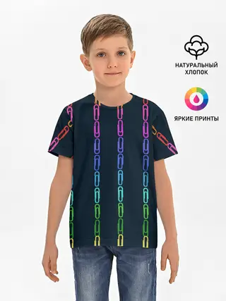 Детская базовая футболка / скрепки