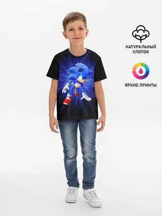 Детская базовая футболка / SONIC