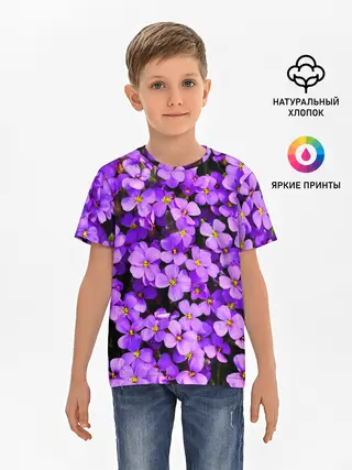 Детская базовая футболка / Сирень