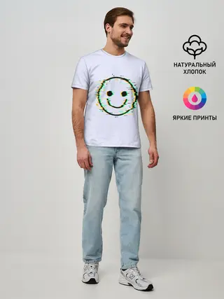 Мужская базовая футболка / Smile