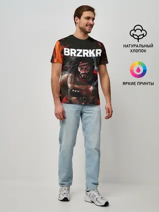 Мужская базовая футболка / BRZRKR