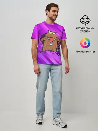 Мужская базовая футболка / Крутые Бобры мультфильм